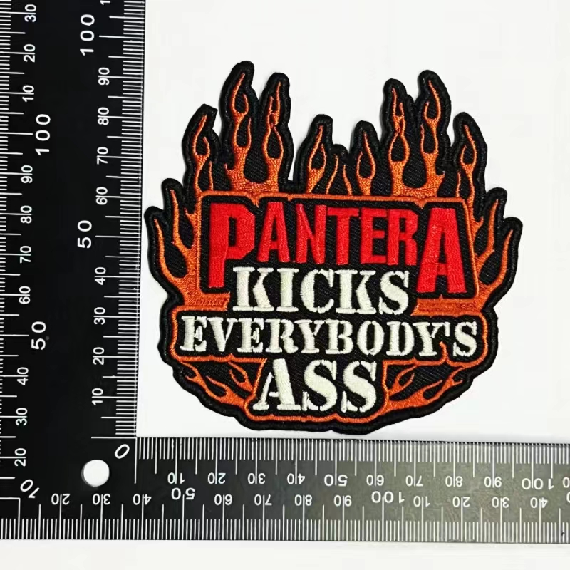 PANTERA 官方原版布标 Kick Everybody's Ass  (Embroidered Patch)